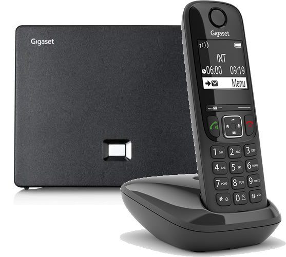 GIGASET AS690 IP BLACK - Telefono DECT c